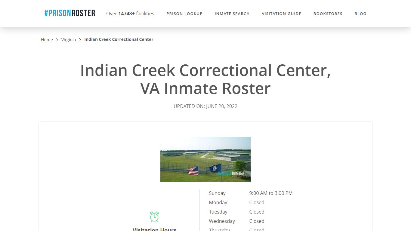 Indian Creek Correctional Center, VA Inmate Roster - Prisonroster